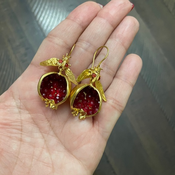 Pomegranate Earrings - Picture 4 of 4